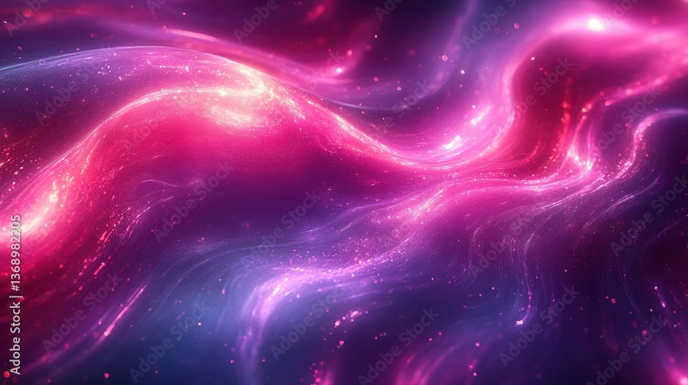 Abstract Colorful Swirls of Light with Cosmic Background Vibes Abstract Colorful Swirls of Light with Cosmic Background Vibes