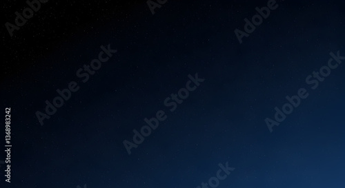 Seamless cosmic gradient from pure black to deep navy blue, sprinkled with stars