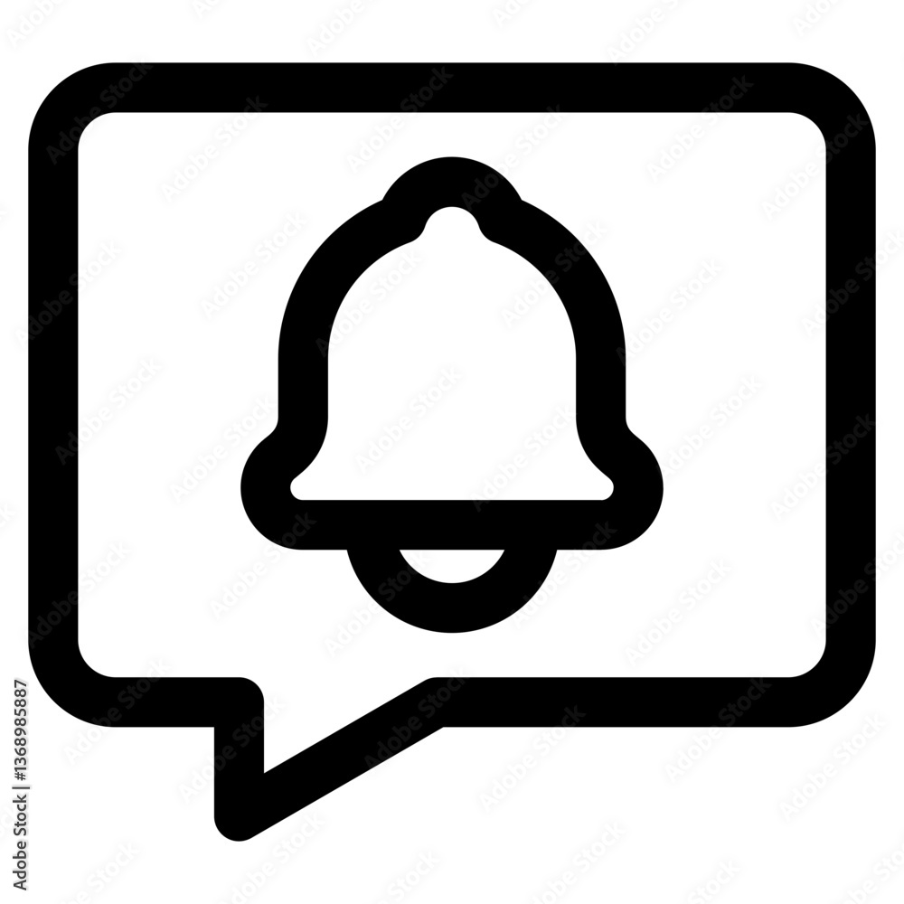 Fototapeta premium Message Notification Icon Element For Design