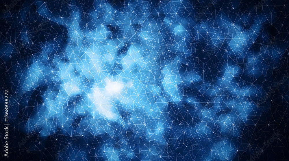 Fototapeta premium Abstract Blue Nebula Space Background