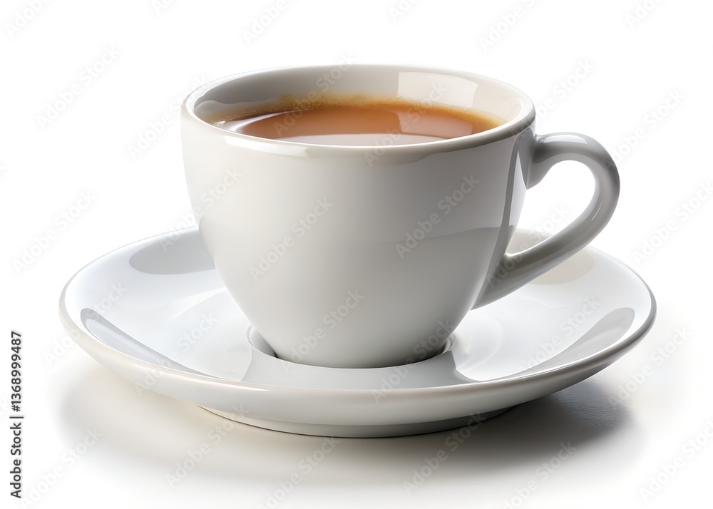A Moment of Comfort: A simple yet elegant cup of tea or coffee, presented on a pristine saucer, offers a moment of peace and rejuvenation A Moment of Comfort: A simple yet elegant cup of tea or coffee, presented on a pristine saucer, offers a moment of peace and rejuvenation