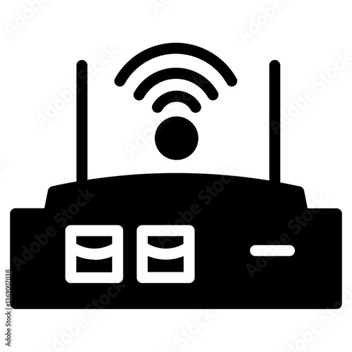 Router Modem Wifi  Glyph Icon