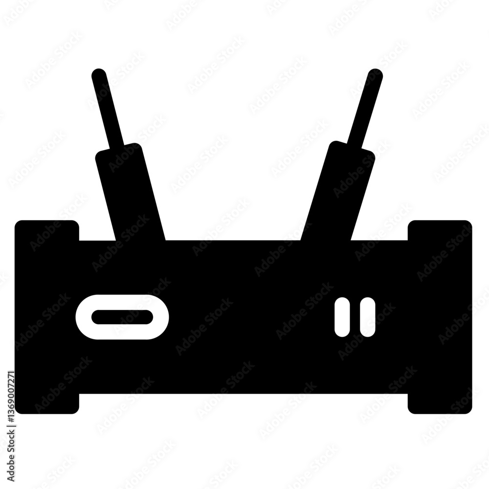 Router Modem Wifi Glyph Icon Router Modem Wifi Glyph Icon