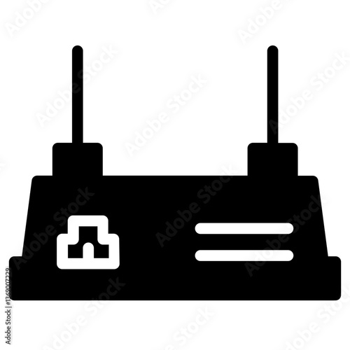Router Modem Wifi  Glyph Icon
