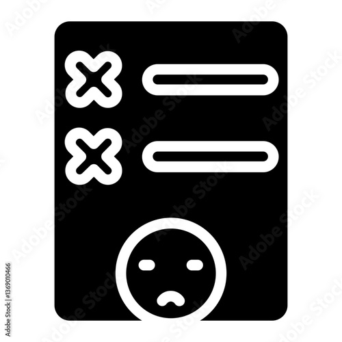 Error Failure Fault  Glyph Icon