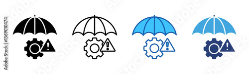 Mitigation icon sheet multiple style collection