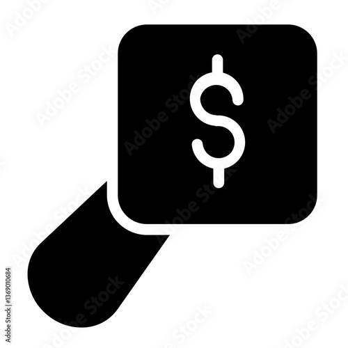 Finance Collapse Trash Glyph Icon