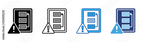 Prioritization icon sheet multiple style collection