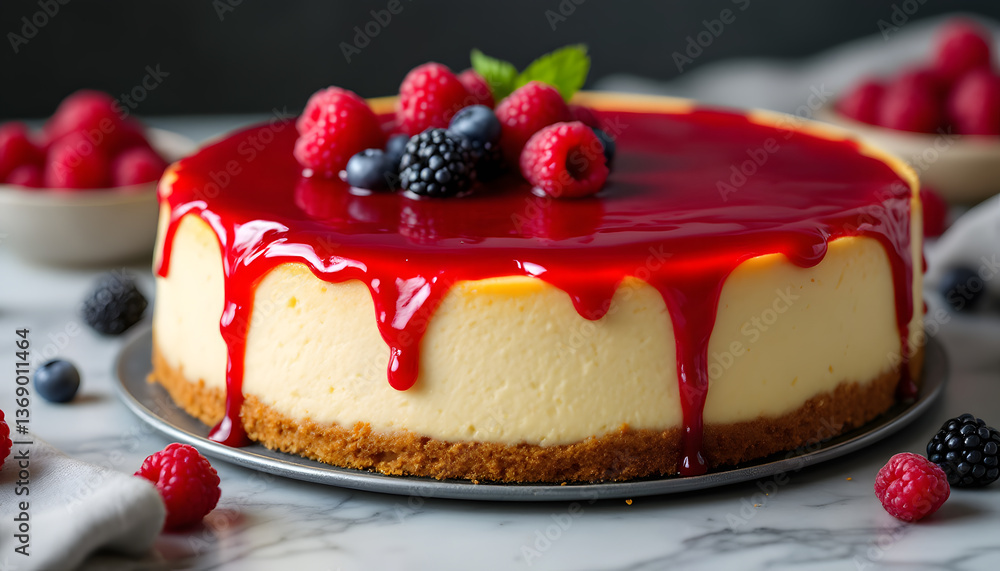 Raspberry Glaze Cheesecake: A Decadent Dessert Raspberry Glaze Cheesecake: A Decadent Dessert