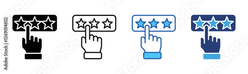 Rating icon sheet multiple style collection