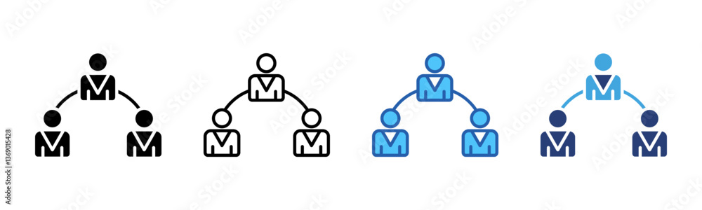 Organization icon sheet multiple style collection