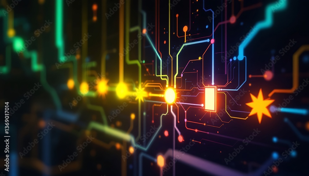 Obraz premium abstract colorful lights background