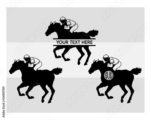 Running Horse Svg, Running Horse Silhouette, Horse Svg, Animals Svg, Circut Cut Files Silhouette, Running horse Svg, Horse Jockey Svg, Racehorse, Horseback Riding, Racehorse Monogram, Split Monogram, 