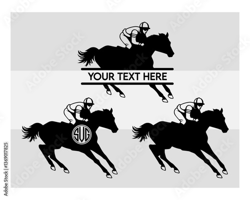 Running Horse Svg, Running Horse Silhouette, Horse Svg, Animals Svg, Circut Cut Files Silhouette, Running horse Svg, Horse Jockey Svg, Racehorse, Horseback Riding, Racehorse Monogram, Split Monogram, 