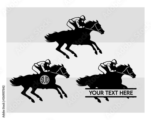 Running Horse Svg, Running Horse Silhouette, Horse Svg, Animals Svg, Circut Cut Files Silhouette, Running horse Svg, Horse Jockey Svg, Racehorse, Horseback Riding, Racehorse Monogram, Split Monogram, 