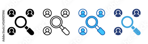 Competitor icon sheet multiple style collection