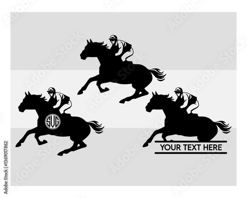 Running Horse Svg, Running Horse Silhouette, Horse Svg, Animals Svg, Circut Cut Files Silhouette, Running horse Svg, Horse Jockey Svg, Racehorse, Horseback Riding, Racehorse Monogram, Split Monogram, 