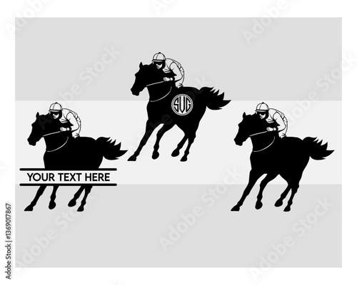 Running Horse Svg, Running Horse Silhouette, Horse Svg, Animals Svg, Circut Cut Files Silhouette, Running horse Svg, Horse Jockey Svg, Racehorse, Horseback Riding, Racehorse Monogram, Split Monogram, 