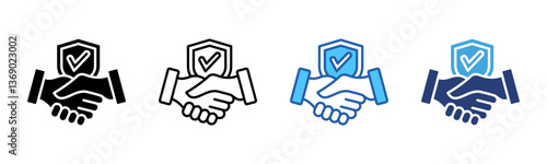 Trust icon sheet multiple style collection