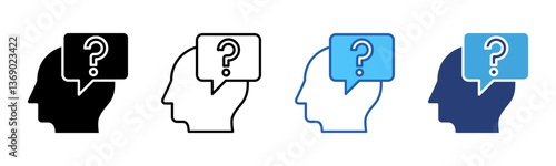 Question icon sheet multiple style collection