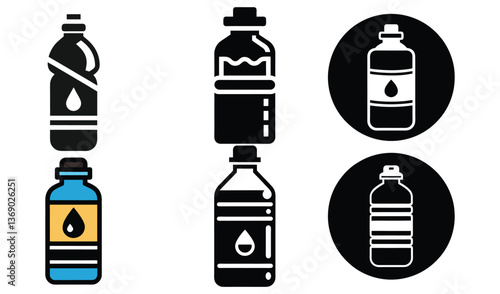 set of bottles