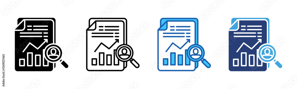Auditor icon sheet multiple style collection Auditor icon sheet multiple style collection