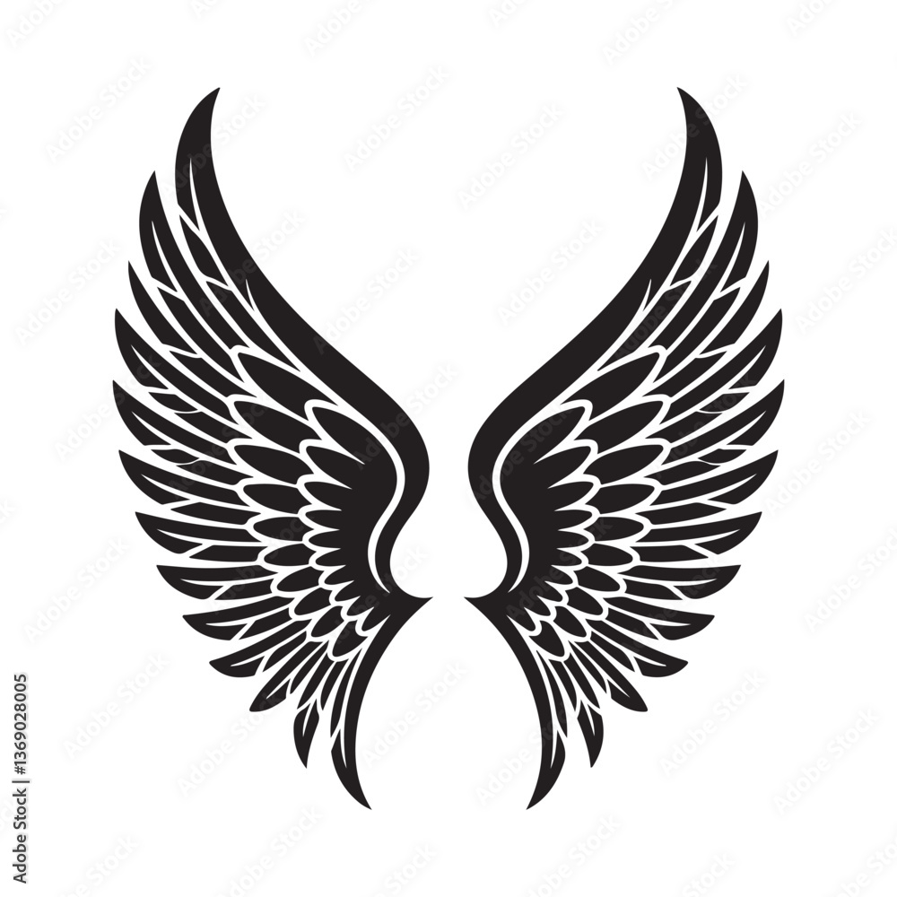 Obraz premium Wing Icon, Flight Symbol