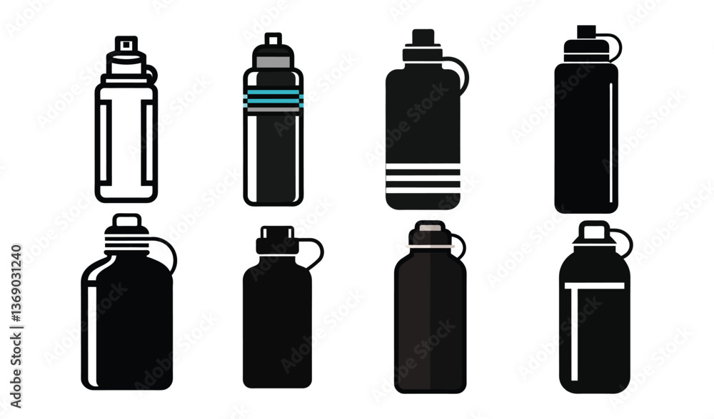 set of cosmetic bottles vector set of cosmetic bottles vector