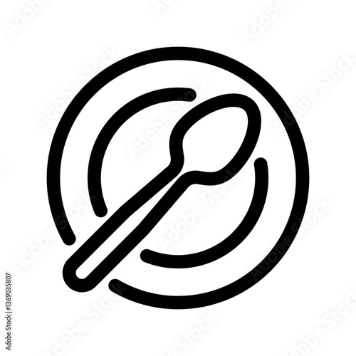 Spoon icon design template SVG