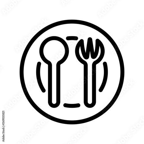Spoon icon design template SVG