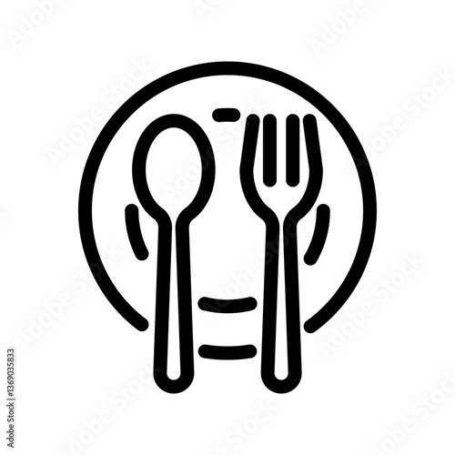 Spoon icon design template SVG