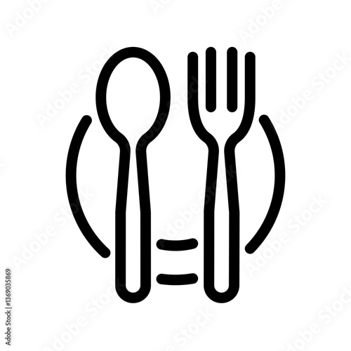 Spoon icon design template SVG