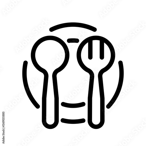 Spoon icon design template SVG
