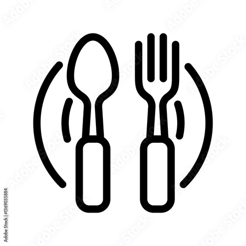Spoon icon design template SVG