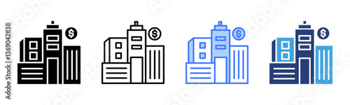 Company icon sheet multiple style collection