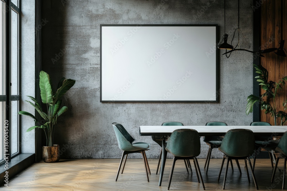 High Resolution of Modern Interior of Room with Table and Chairs High Resolution of Modern Interior of Room with Table and Chairs
