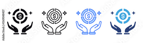 Benefit icon sheet multiple style collection