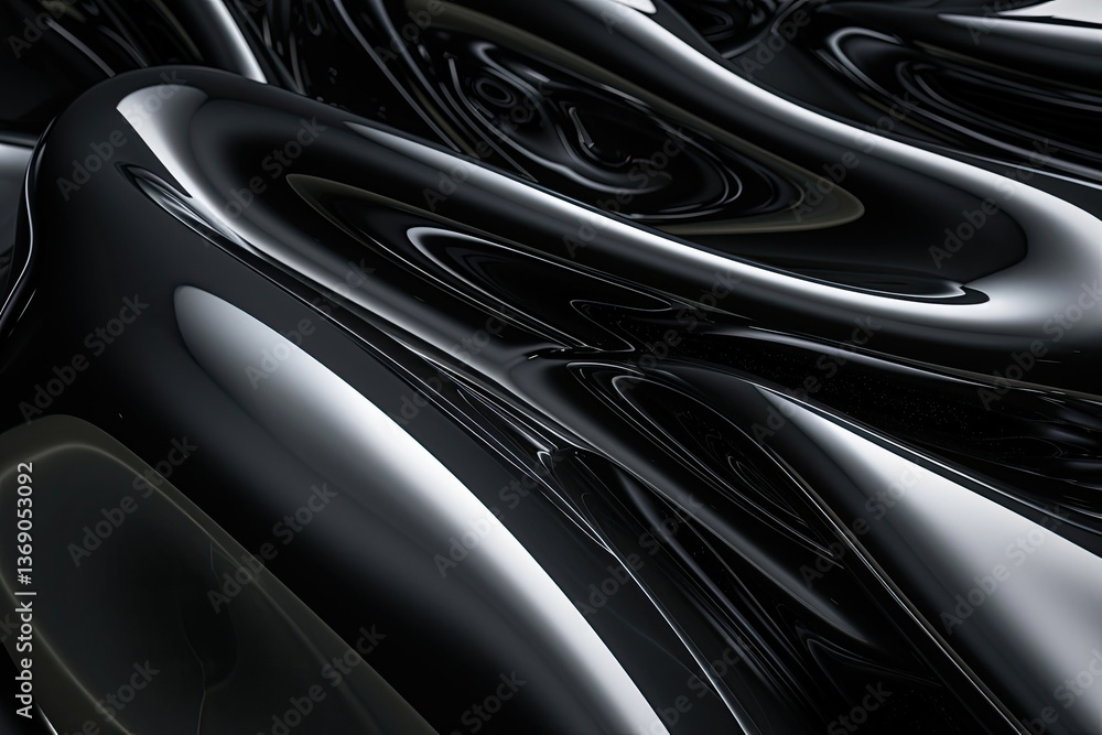 Clear Pixel Image of Sleek Black Plastic Material Clear Pixel Image of Sleek Black Plastic Material