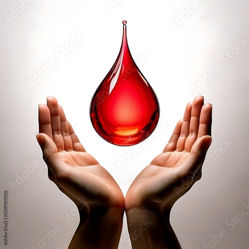 Realistic Illustration of Blood Bag and Tube