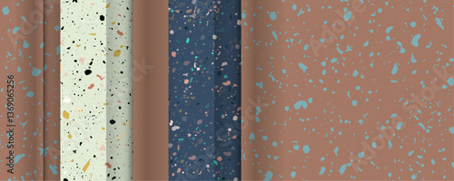 Painting Art MIlk chocolate Paint Abstract background on coffee muted Mocha shade 2025 Mousse color futuristic elements banner