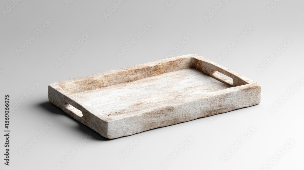 Fototapeta premium Light-Beige Wooden Serving Tray