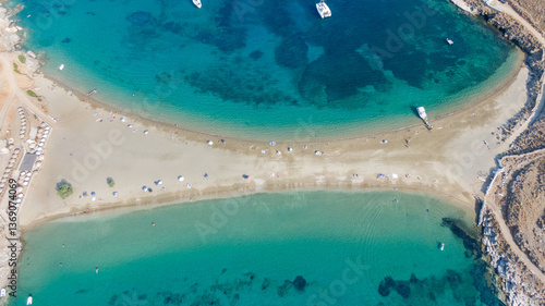 Kolona beach in Kythnos, Greece