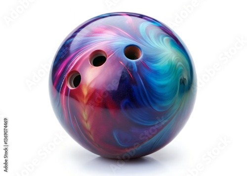 Cosmic Bowling Ball: This dynamic bowling ball, with its captivating swirls of color, embodies a fusion of sport and artistry, perfect for any bowling aficionado.