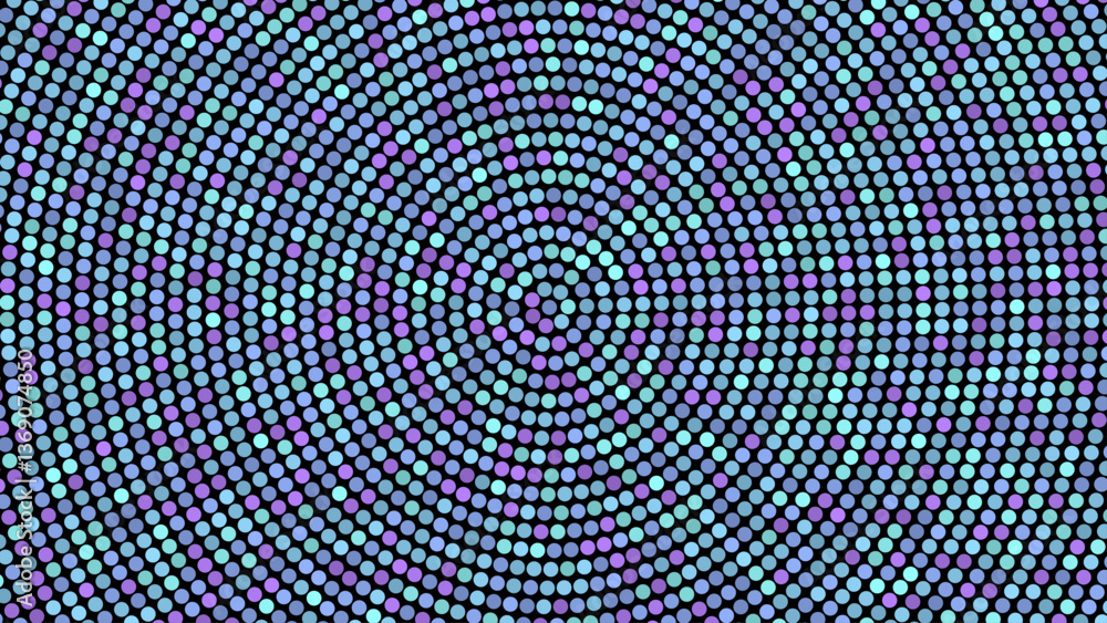 Neon dots abstract background. Dotted halftone backdrop. Vector template for your creative designs.