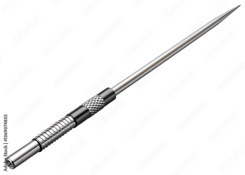 Precision Dart: A close-up shot of a meticulously crafted dart, gleaming metallic surface and sharp point, epitomizing accuracy and focus. Precision Dart: A close-up shot of a meticulously crafted dart, gleaming metallic surface and sharp point, epitomizing accuracy and focus.