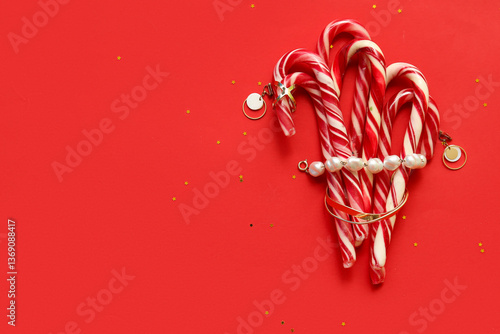 Festive christmas candy can...