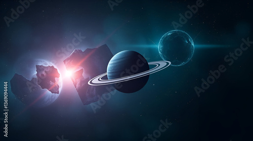 human heart in space