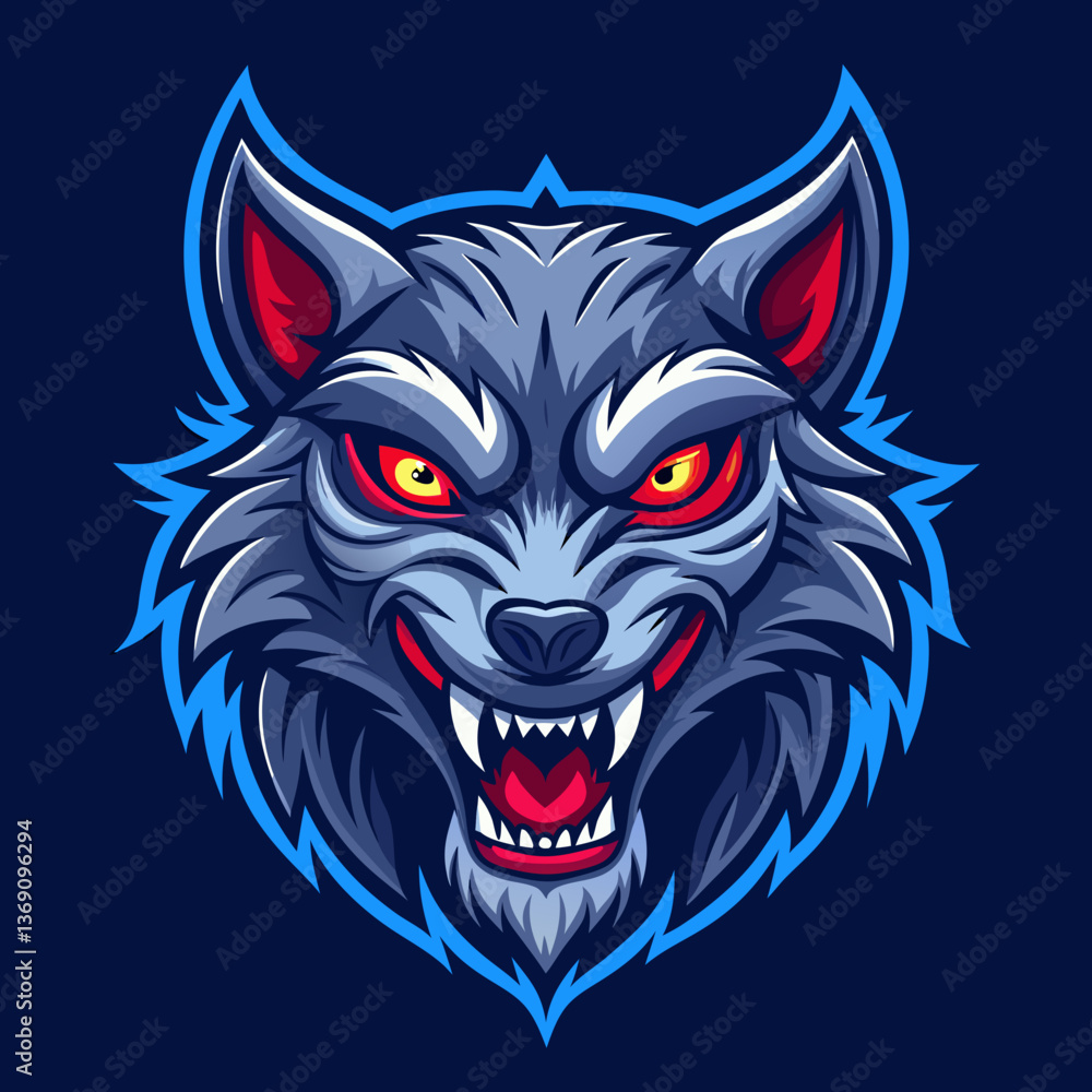 Fototapeta premium wolf head mascot