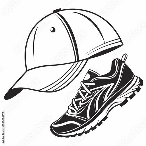 baseball cap vector illustration