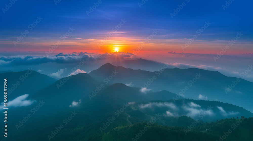 sunrise over mountains sunrise over mountains